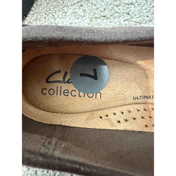 CLARKS | Women’s Brown Slip-On Comfort Loafers Ultimate Comfort Sole | Size 7 - Picture 5 of 7